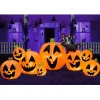 10ft 8pcs Halloween inflatable Pumpkin with Witch’s Cat (2)