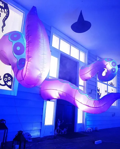 3Pcs LED Octopus Tentacle Halloween Inflatable Window Breaker