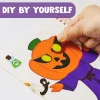 45pcs Kids Halloween Make A Face Stickers