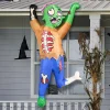 5ft Halloween Climbing Inflatable Zombie with LEDs