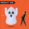 5ft Halloween Inflatable Ghost with Colorful Lights