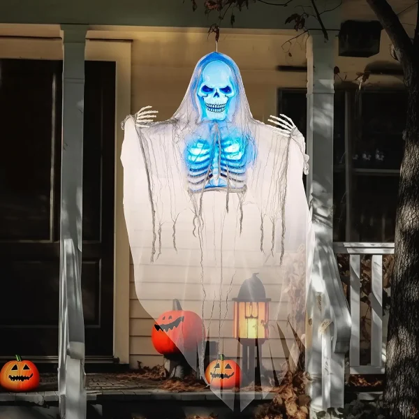 Halloween Animated Hanging Grim Reaper 60in