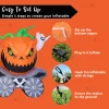 8ft Halloween Carriage Inflatable Grim Reaper Pumpkin