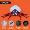 9ft Halloween Inflatable Spider with Colorful Light