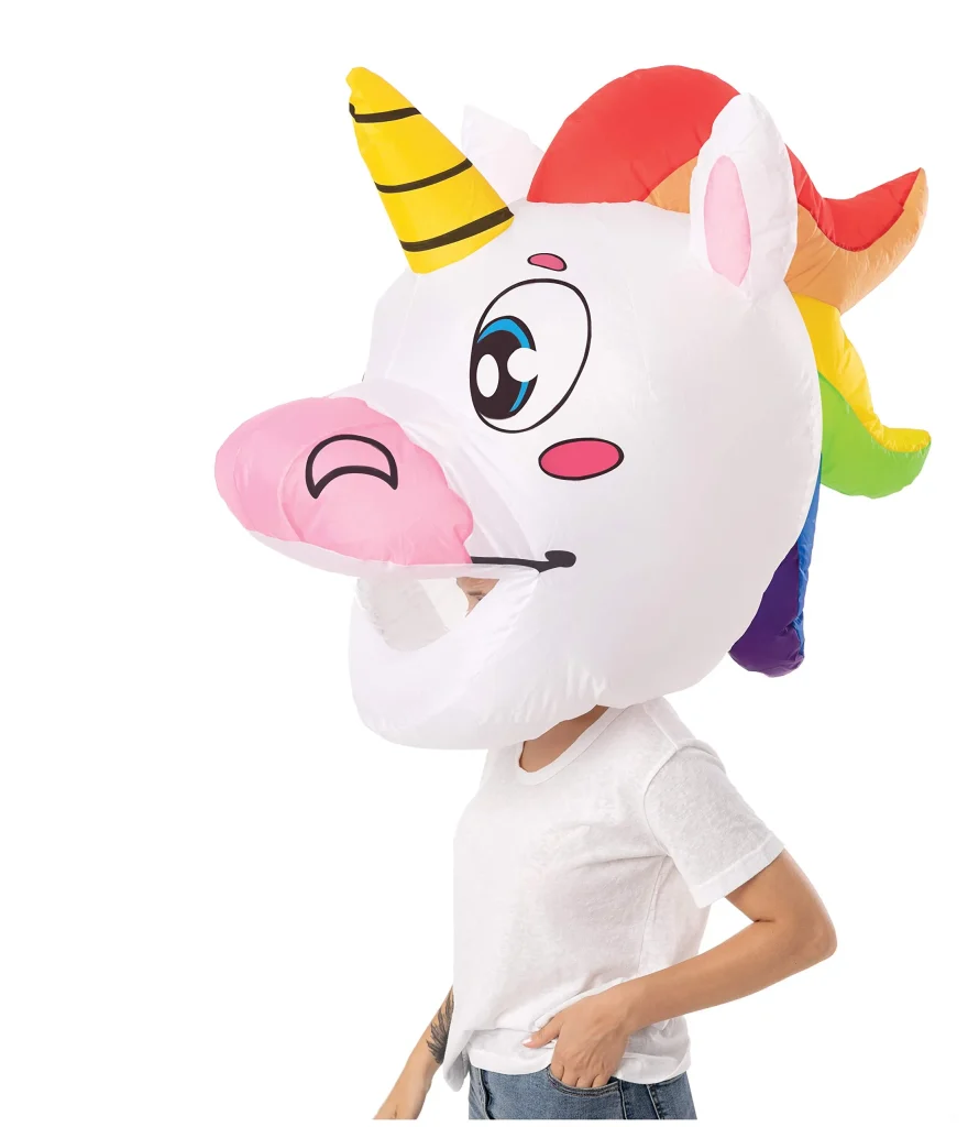 Unicorn Bobble Head Inflatable Costume