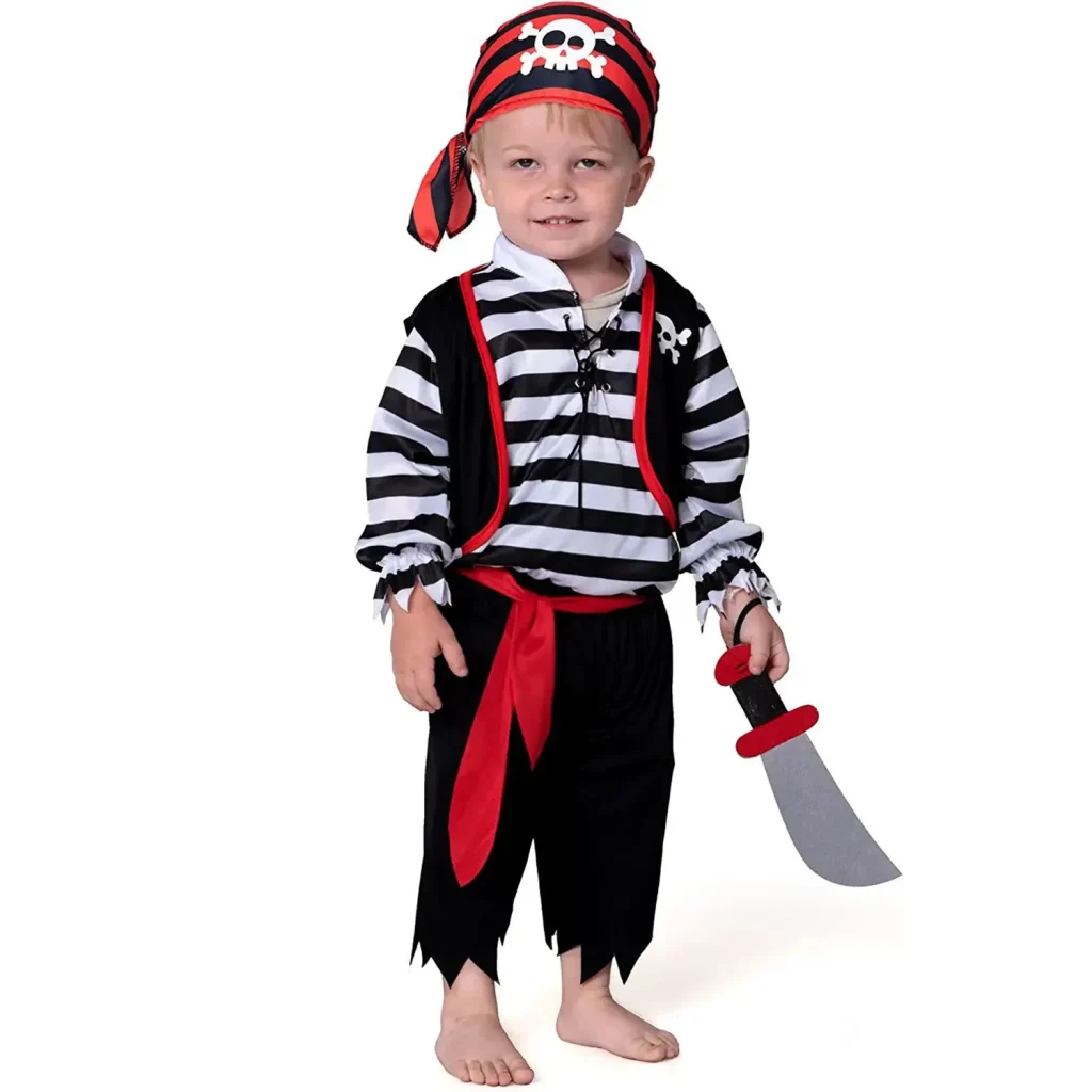 Striped Toddler Pirate Costume