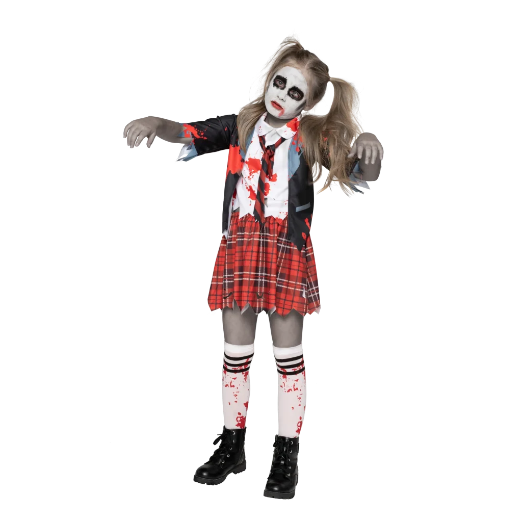 Schoolgirl Kids Zombie Costume