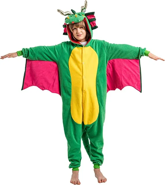 Kids Green Dragon Costume