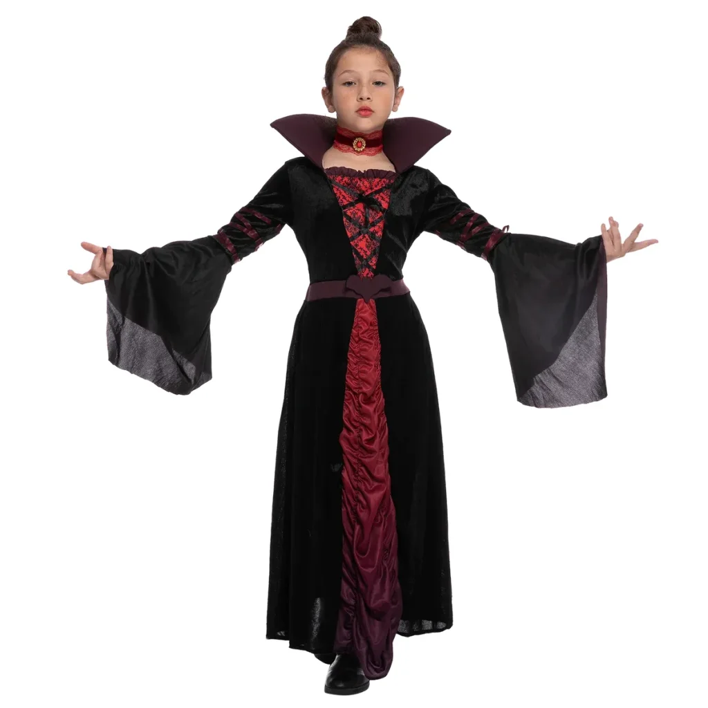 Gothic Royalty Girls Vampire Costume