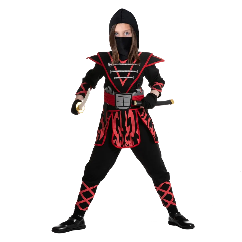 Girls-Red-Samurai-Ninja-Halloween-Costume