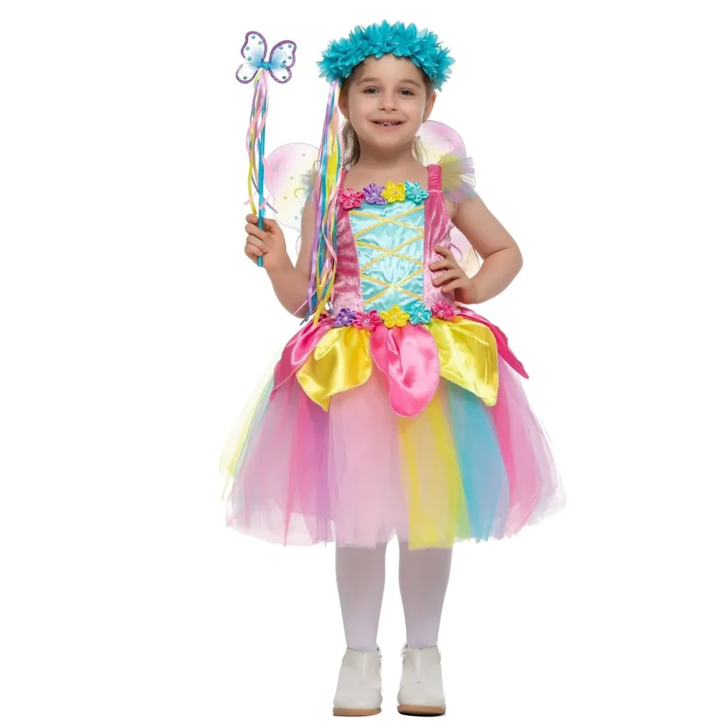 Girls Rainbow Fairy Outfit
