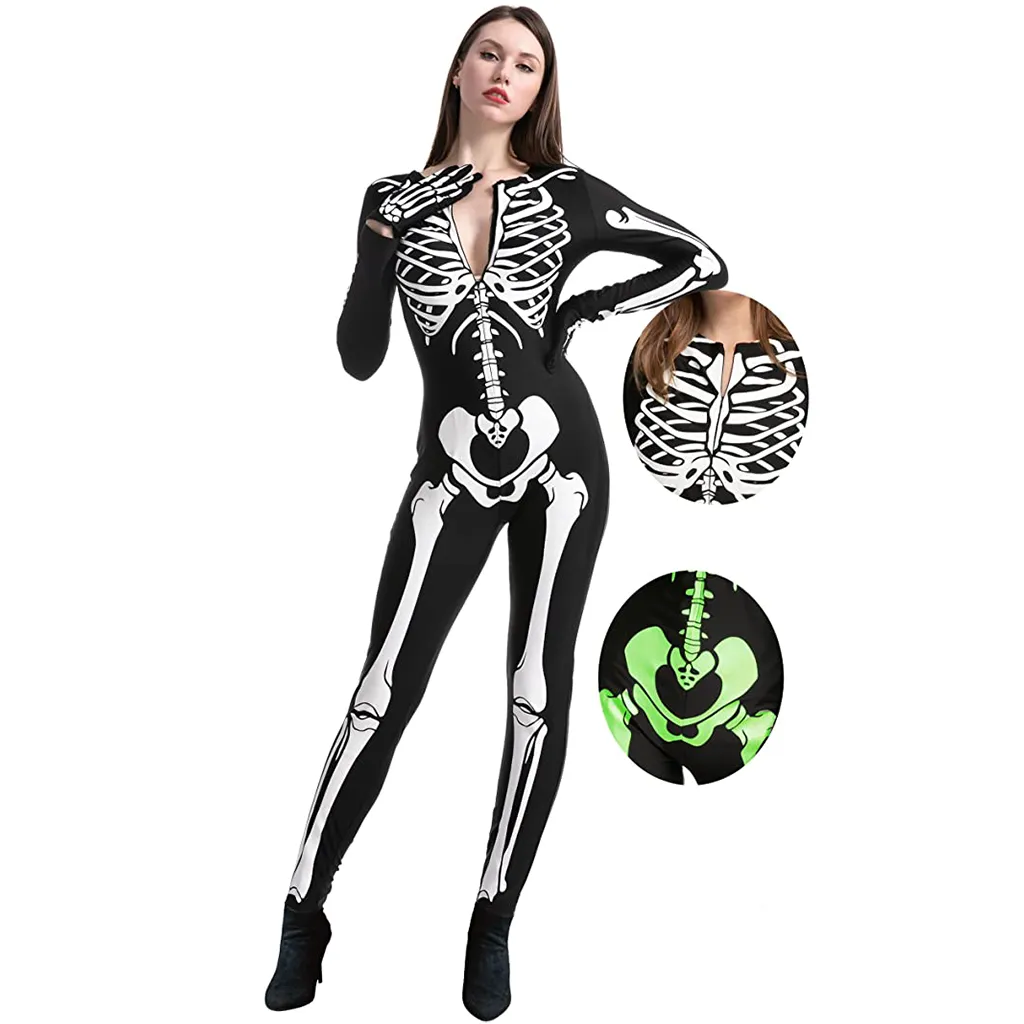 Women Sexy Skeleton Costume