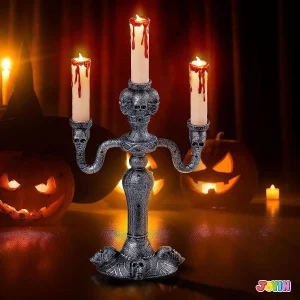 Haunted Halloween LED Candelabra Candles
