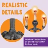 LED Halloween Candelabra Candles with 6-Hour Timer