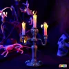 LED Halloween Candelabra Candles with 6-Hour Timer