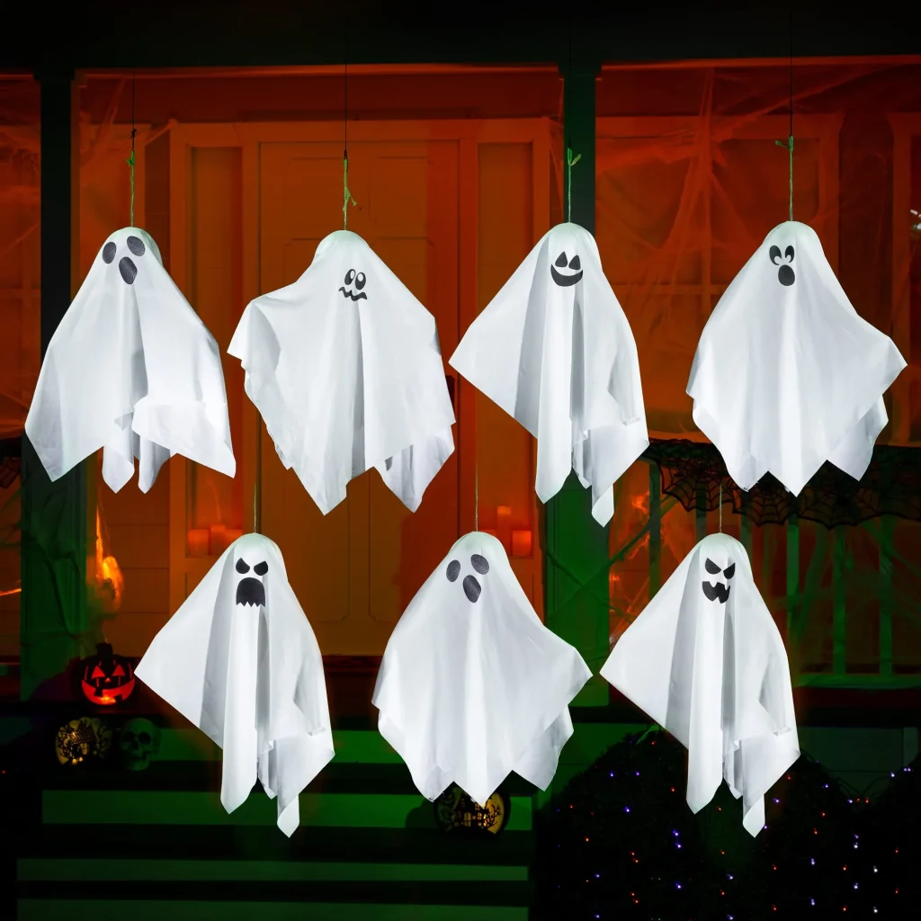 Halloween white hanging ghost