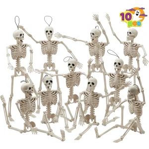 10pcs Halloween Hanging Skeleton Decoration