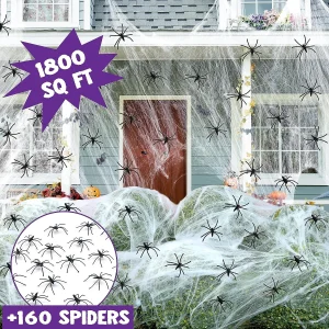 1800sqft Halloween Spider Web Decoration