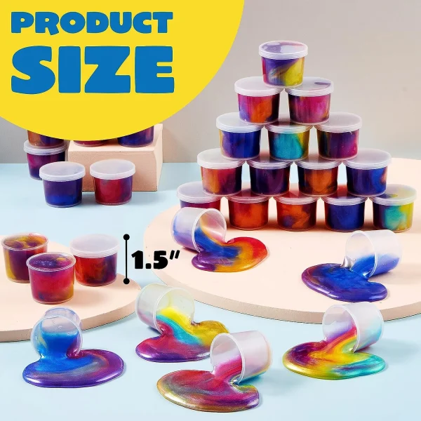 36pcs Kids Cosmic Realm Cup Slime Party Favors