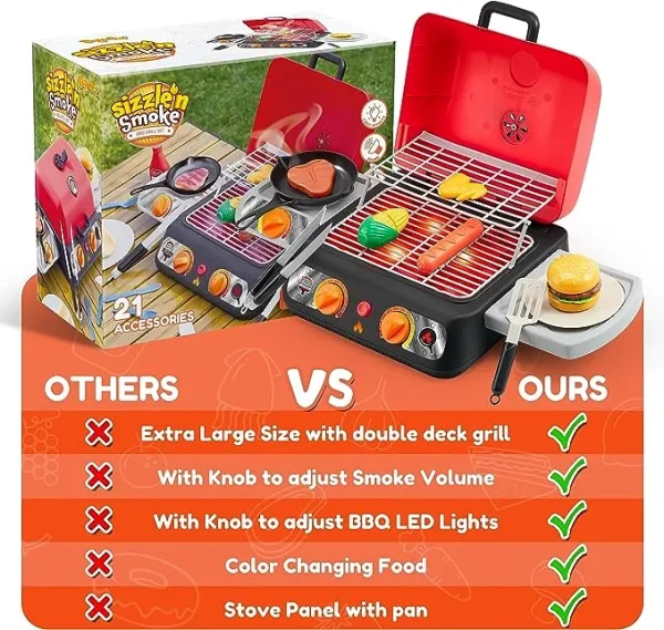 Portable Tabletop Grill Toy Set
