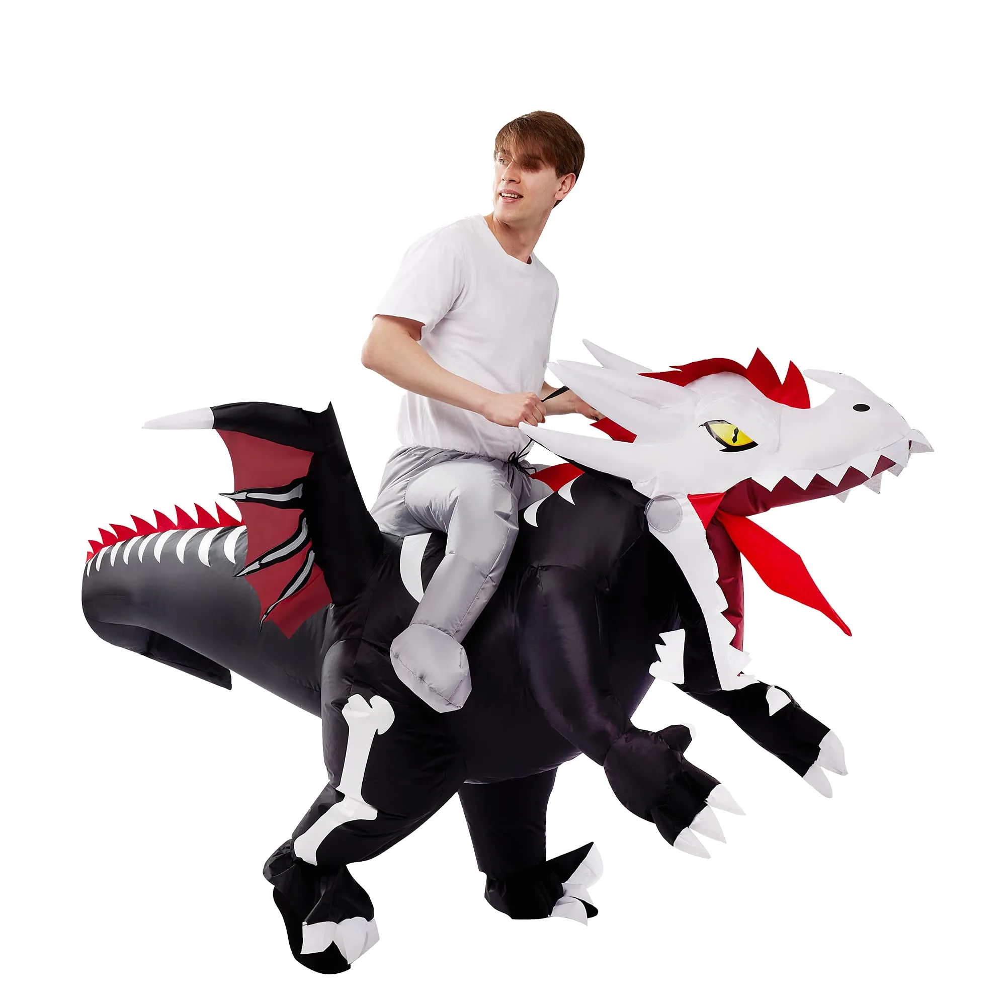 Adult skeleton dragon inflatable animal costumes