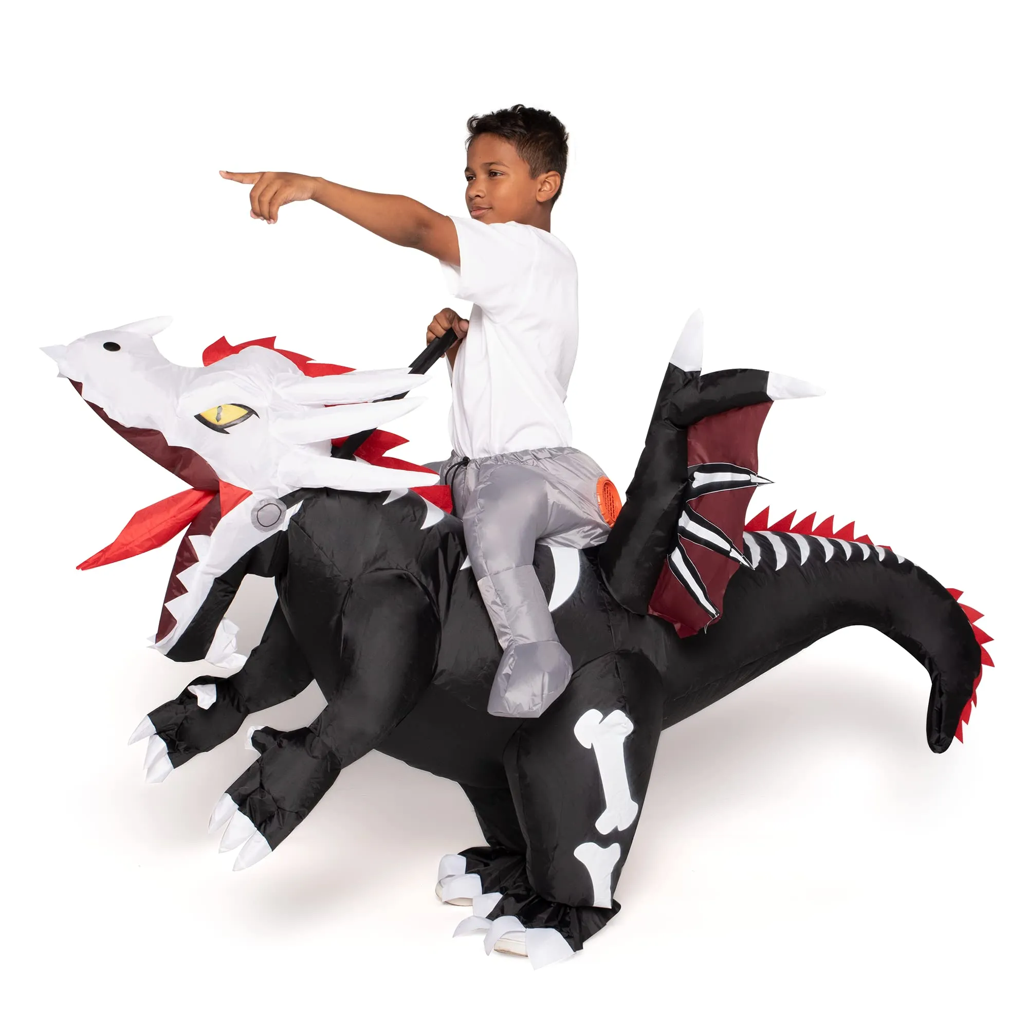 Skeleton dragon inflatable animal costumes for kids