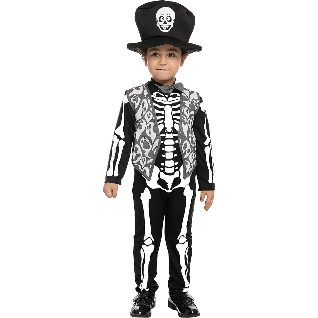 Glow in the Dark Boys Skeleton Costume