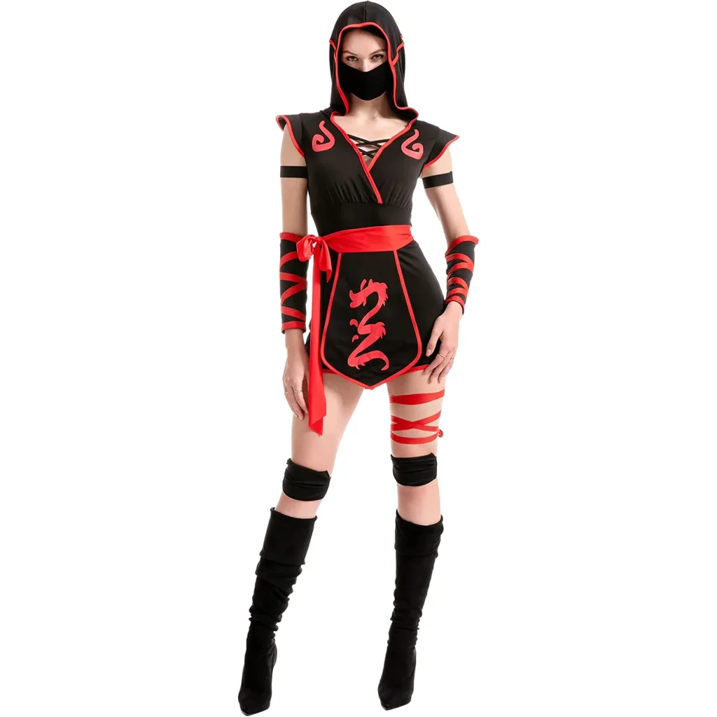 Womens-Ninja-Short-Pants-Costume
