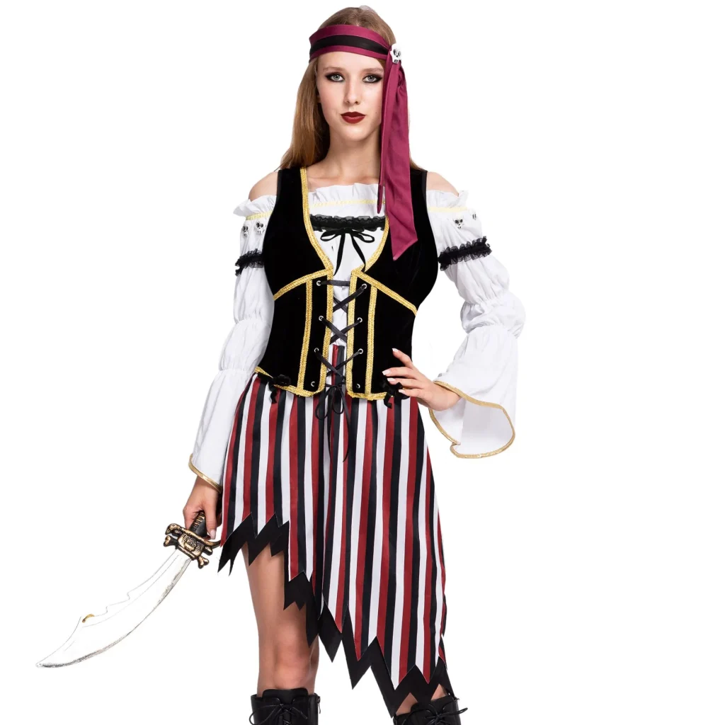 Womens Pirate Costume with Sword
