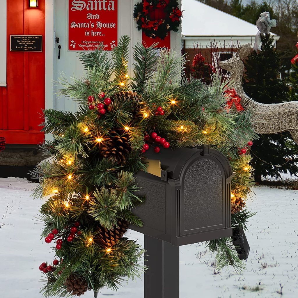 Christmas Mailbox Swags