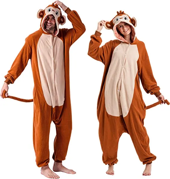 monkey-matching-halloween-onesie-for-couples