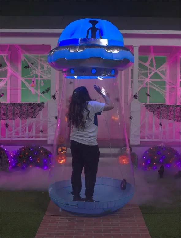 9ft Inflatable UFO Yard Halloween Decoration