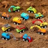 12Pcs Pull Back Cars Set Mini Construction Engineering Vehicle for Toddlers