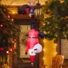 7.8ft Inflatable Reindeer and Santa Falling Christmas Hanging Decoration
