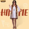 60s 70s Outfits for Women Hippie Costume Set