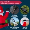 6ft Climbing Santa with Gift Box Inflatable Decoration