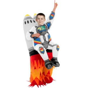 Kids Unisex Halloween Jet Pack Inflatable Costume with Rocket