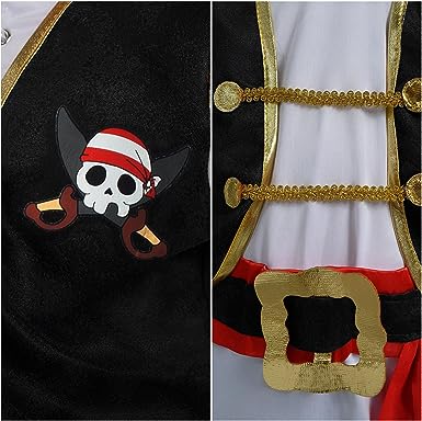 Kids Pirate Costume for Halloween Theme Party and Role Play
