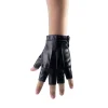 Black Fingerless Driving Gloves