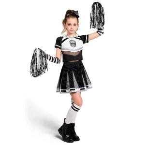 Girls Black Cheerleader Costume