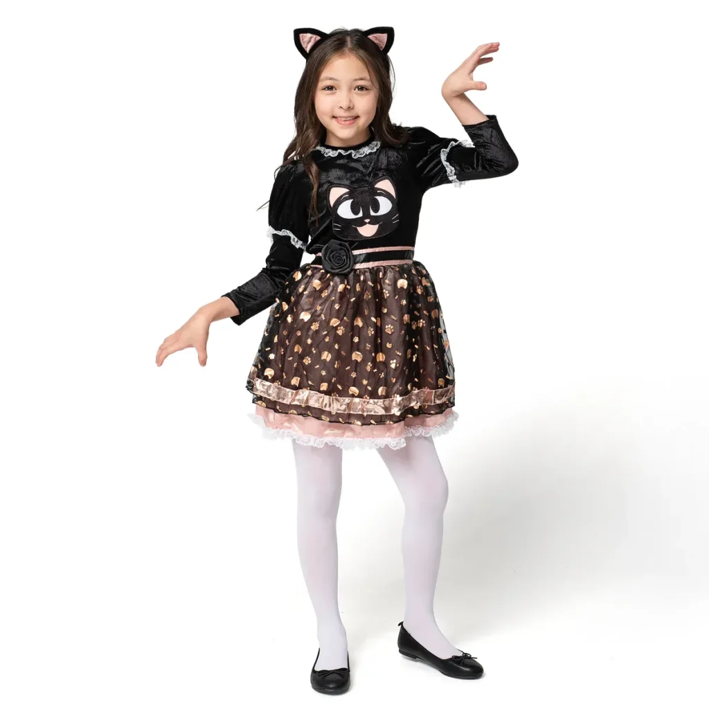 Girls Cat Costume for Halloween