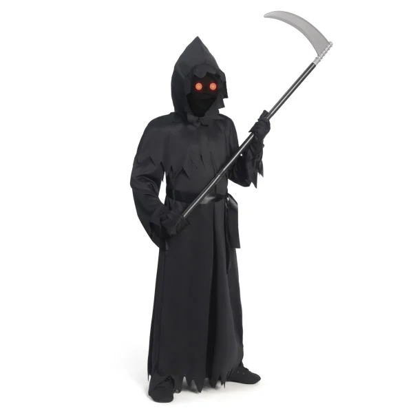 Child Unisex Black Grim Reaper Costume