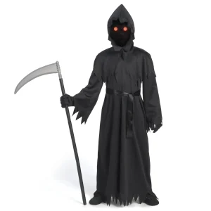 Child Unisex Black Grim Reaper Costume