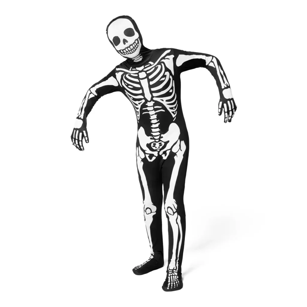 Child unisex spooky skeleton sleepwear