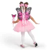 Fairy Costume Set with Tutu Wings Headband Wand for Girls