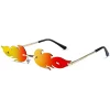 Halloween Flame Glasses Fire Shaped Sunglasses for Party Retro Accessories