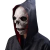 Halloween Skull Mask with Moving Jaw, Halloween Full Head Skull Mask