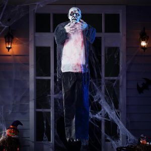 Halloween Zombie Groundbreaker with Posable Arms, Hanging Groundbreaker