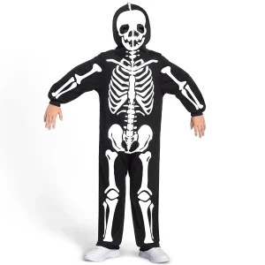 Kids Skeleton Jumpsuit Pajama Costume