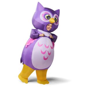 Kids Inflatable Purple Owl Costume